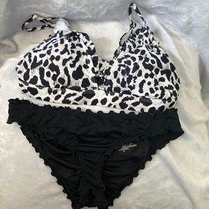 Zebra Print Swim Set